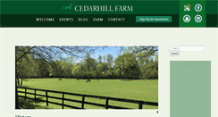 Desktop Screenshot of cedarhillfarminc.com